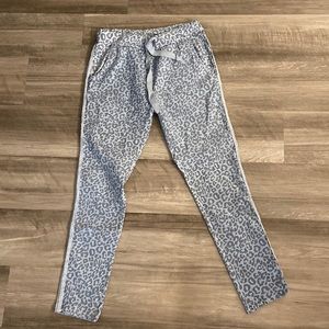 Brand Bazaar print soft fabric pants with side detailing and tie string size 8